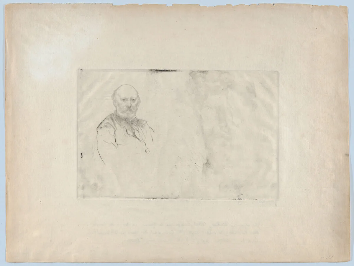 Portrait of the photographer Lochard — Marcellin Desboutin