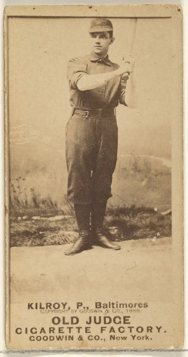 Kilroy, Pitcher, Baltimore Orioles, from the Old Judge series (N172) for Old Judge Cigarettes — Goodwin & Company