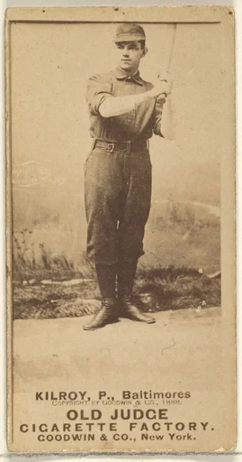 Kilroy, Pitcher, Baltimore Orioles, from the Old Judge series (N172) for Old Judge Cigarettes