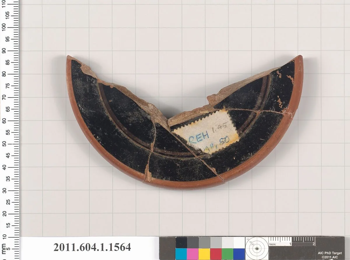 Terracotta fragment of a kylix (drinking cup) — Unknown