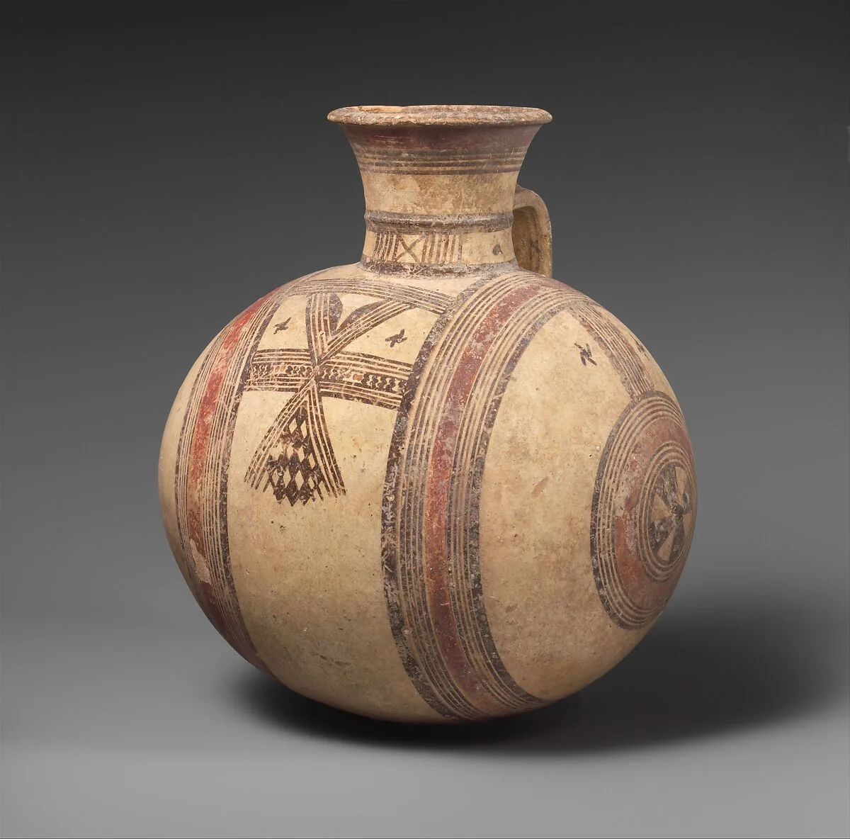 Terracotta barrel-shaped jug — Unknown