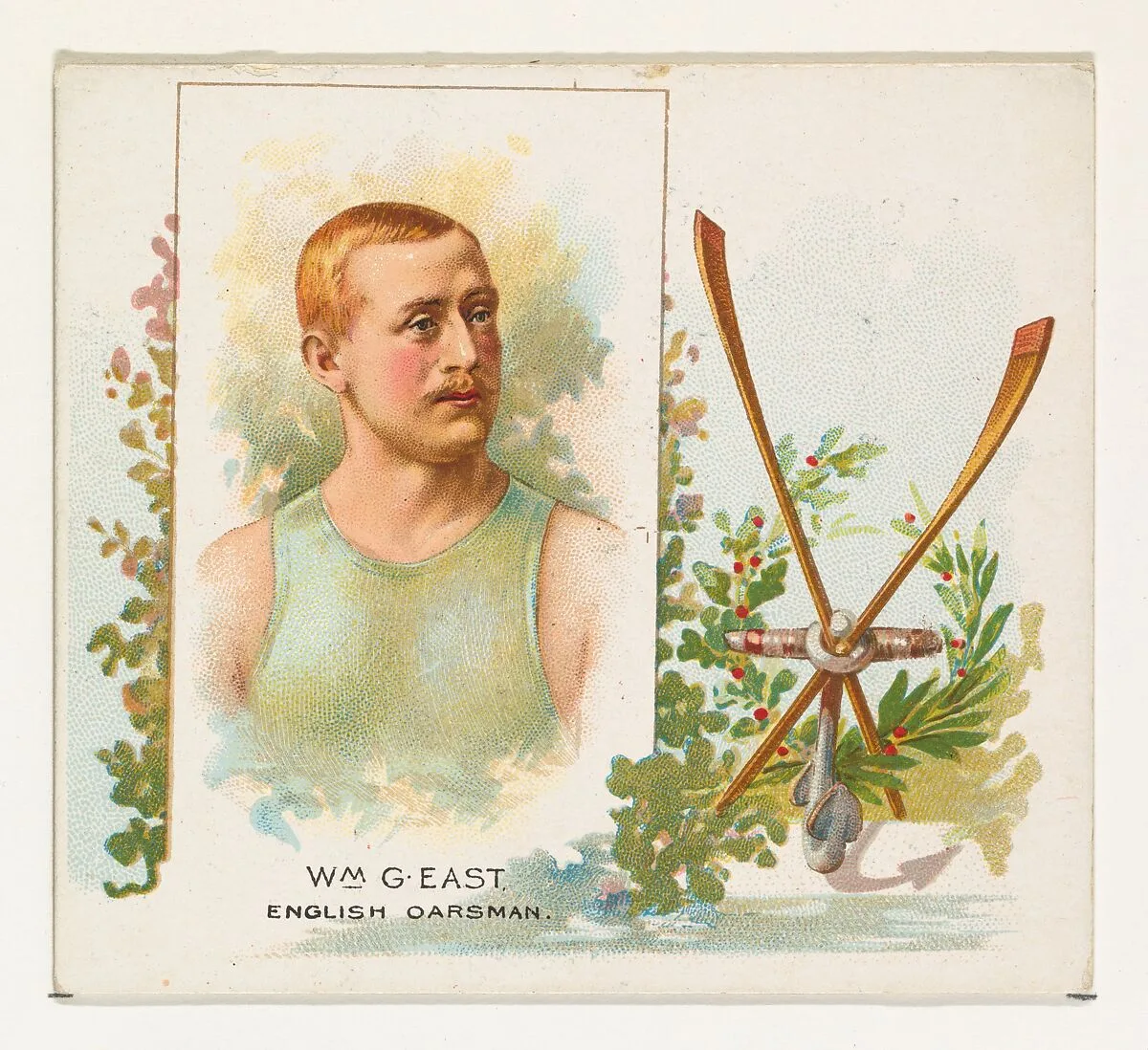 William G. East, English Oarsman, from World's Champions, Second Series (N43) for Allen & Ginter Cigarettes — Allen & Ginter|Lindner, Eddy & Claus