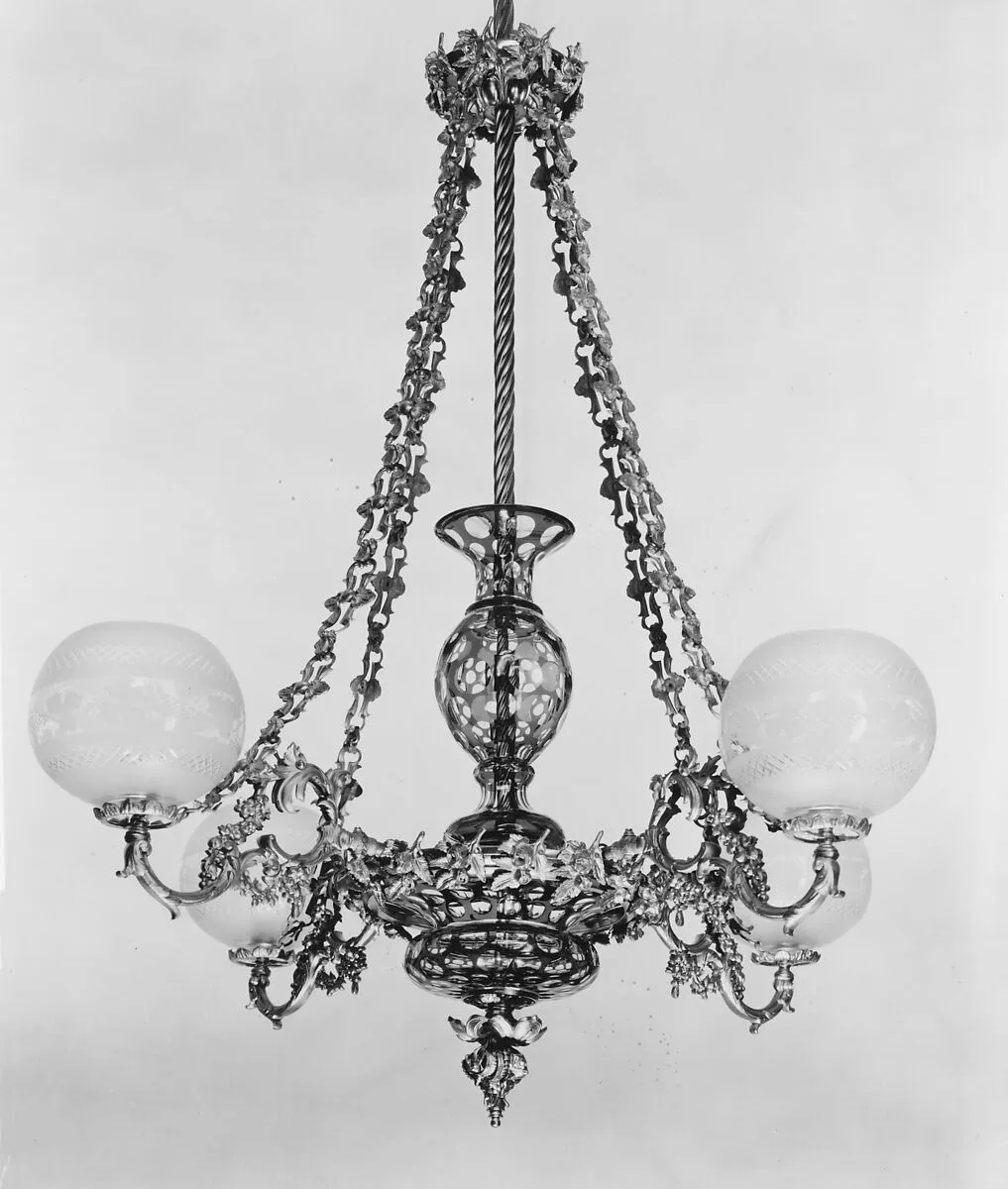 Chandelier — Henry N. Hooper and Company|Boston & Sandwich Glass Company