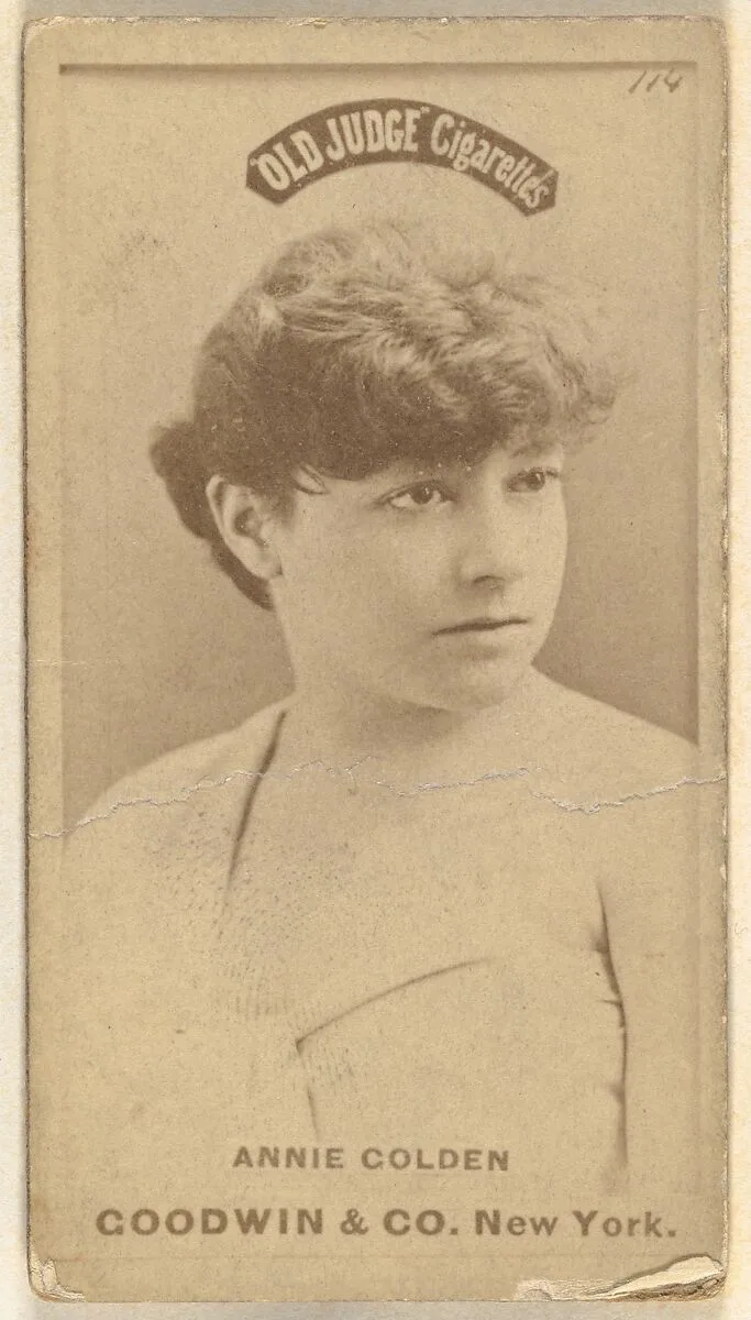 Annie Golden, from the Actors and Actresses series (N171) for Old Judge Cigarettes — Goodwin & Company