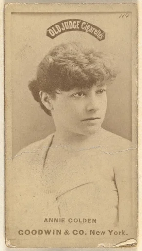 Annie Golden, from the Actors and Actresses series (N171) for Old Judge Cigarettes