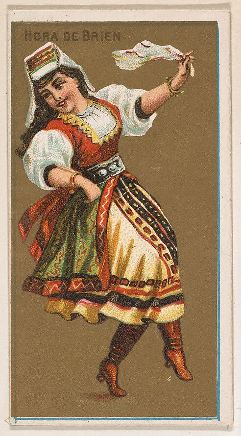 Hora De Brien, from National Dances (N225, Type 1) issued by Kinney Bros. — Kinney Brothers Tobacco Company
