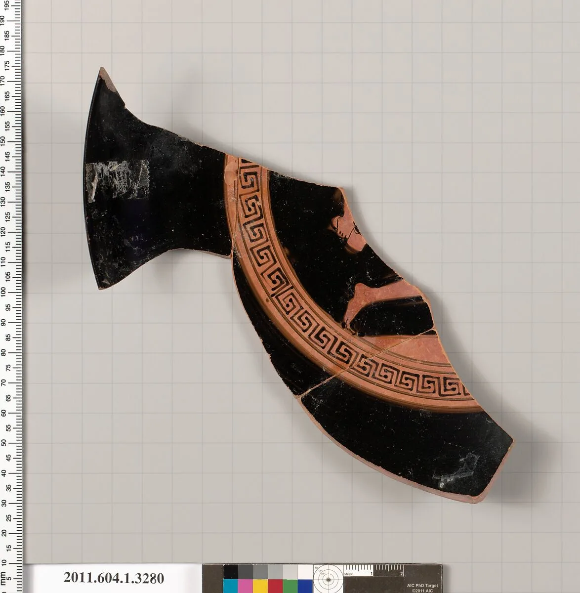 Terracotta fragment of a kylix (drinking cup) — Unknown