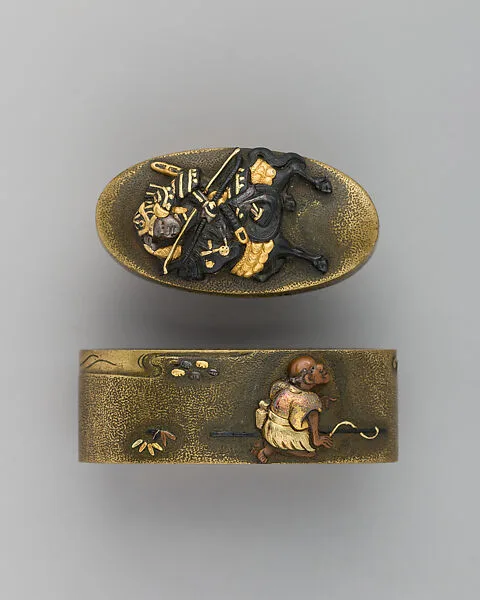 Sword-Hilt Collar and Pommel (Fuchigashira) — Unknown