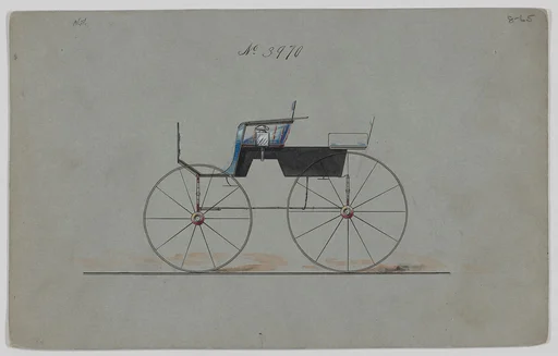 Design for 4 seat Phaeton, no top, no. 3970