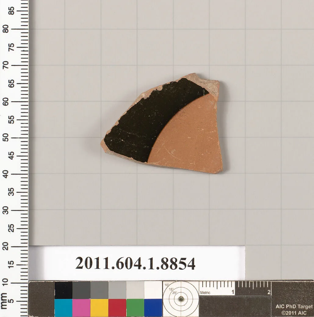 Terracotta fragment of a kylix (drinking cup) — Unknown