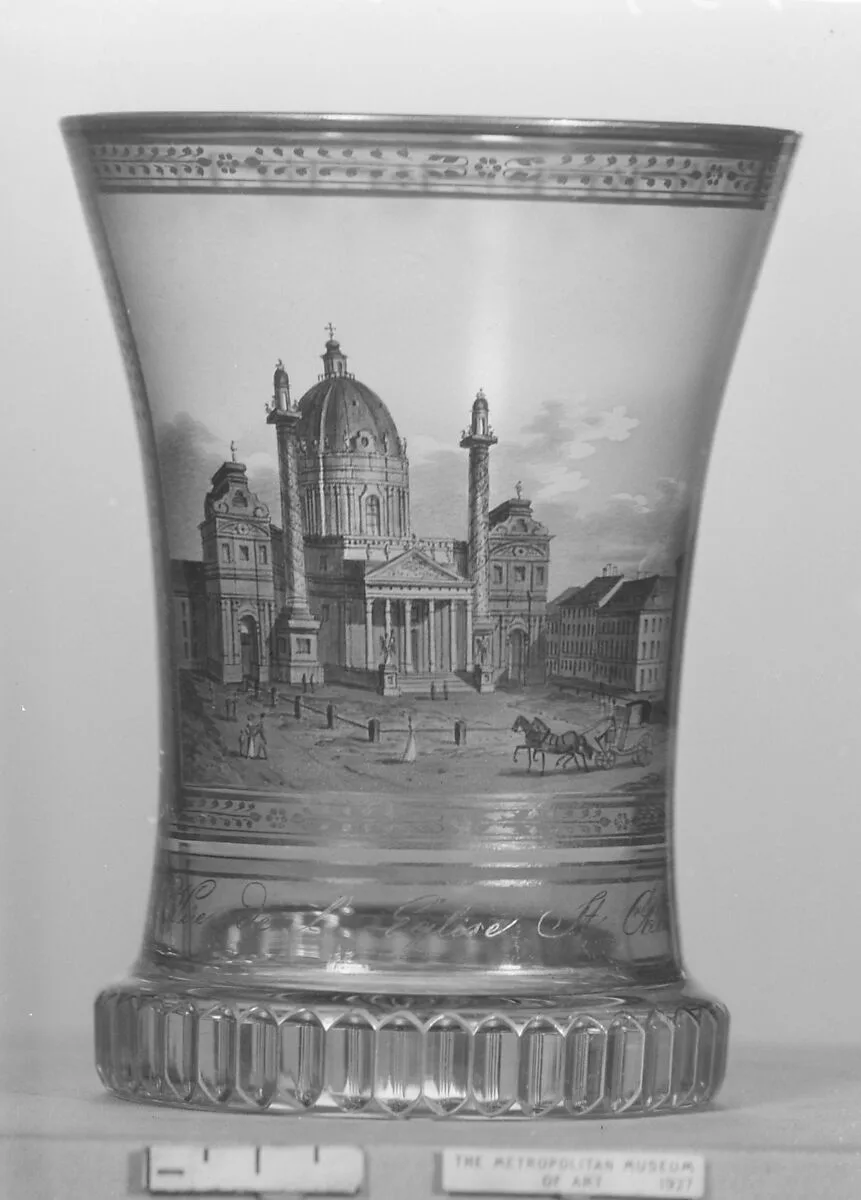 Beaker with view of the Karlskirche, Vienna — Anton Kothgasser