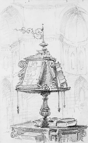 Lectern, Cathedral, Florence — John Singer Sargent