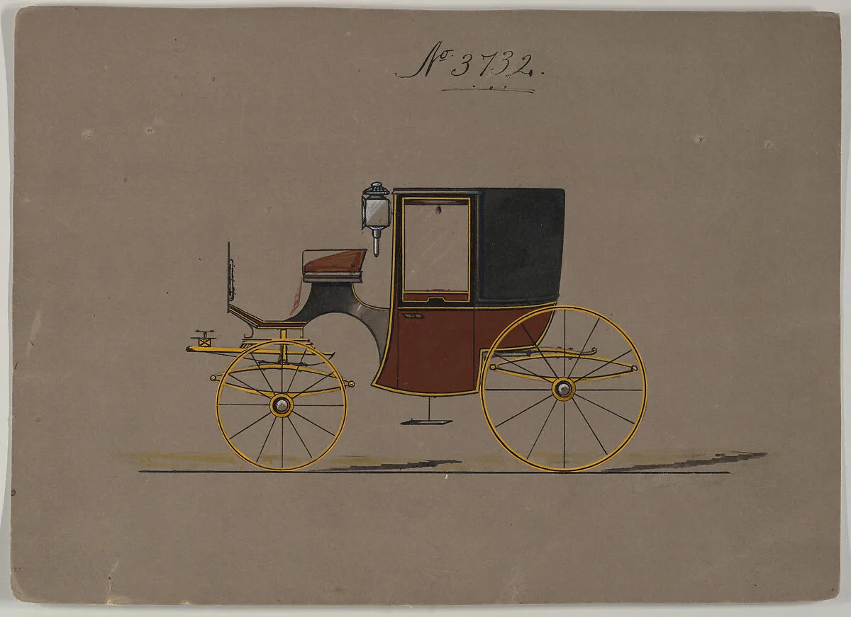 Design for Brougham, no. 3732 — Brewster & Co.