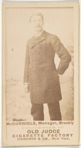 McGunnigle, Manager, Brooklyn Bridegrooms, from the Old Judge series (N172) for Old Judge Cigarettes