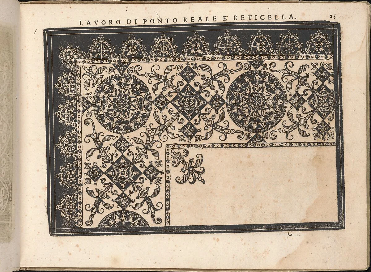 Fiore D'Ogni Virtu Per le Nobili Et Honeste Matrone, page 25 (recto) — Isabella Catanea Parasole|Antonio Fachetti