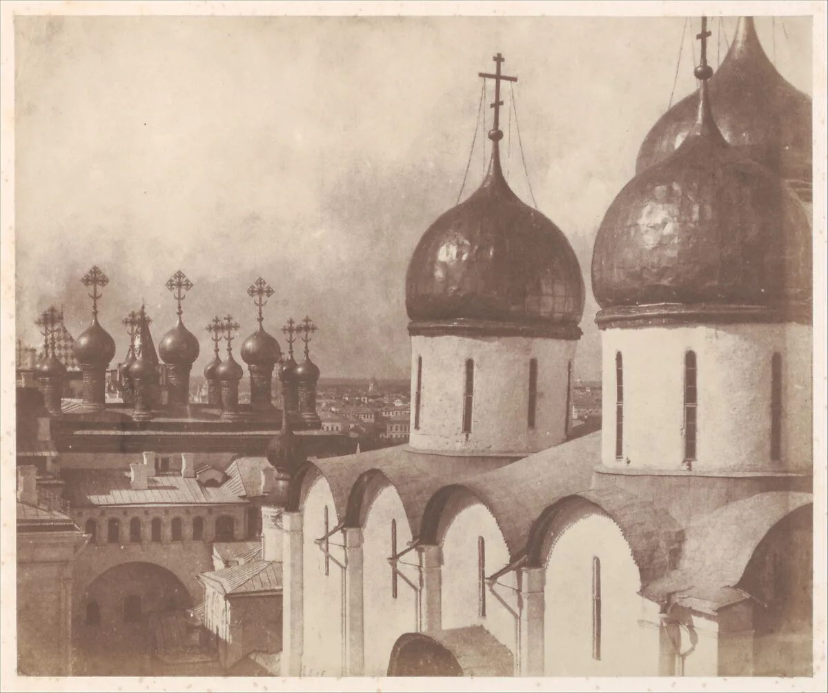 Moscow, Domes of Churches in the Kremlin — Roger Fenton