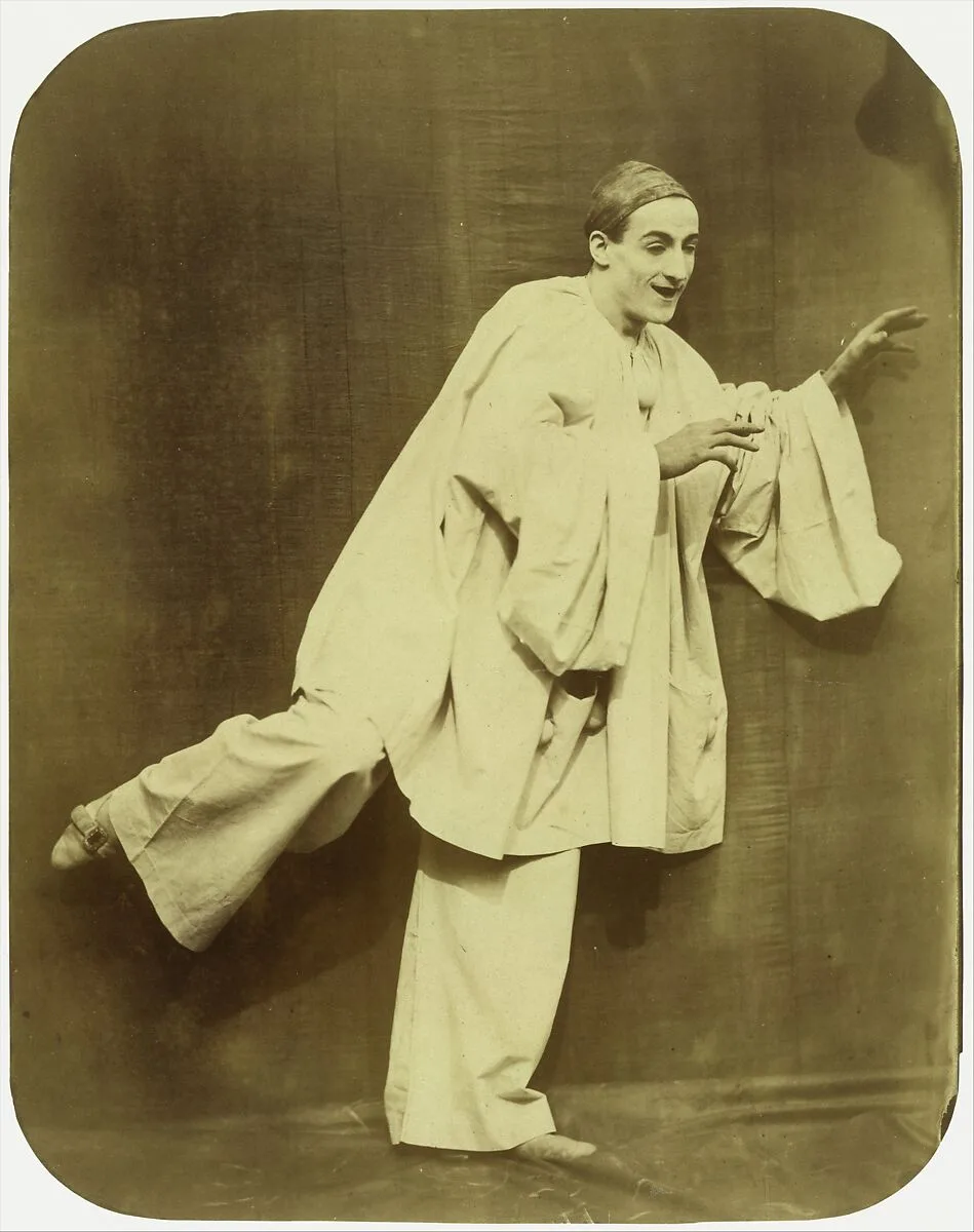 Pierrot Running — Adrien Tournachon|Nadar|Jean-Charles Deburau