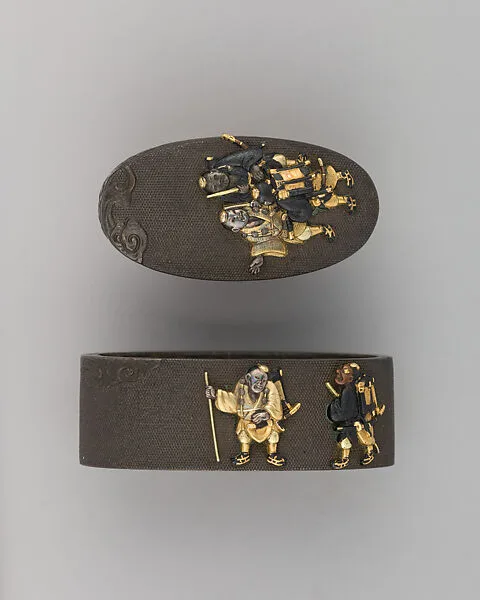 Sword-Hilt Collar and Pommel (Fuchigashira) — Unknown