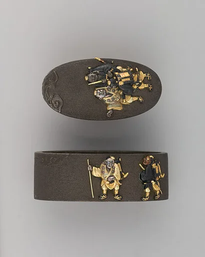 Sword-Hilt Collar and Pommel (Fuchigashira)