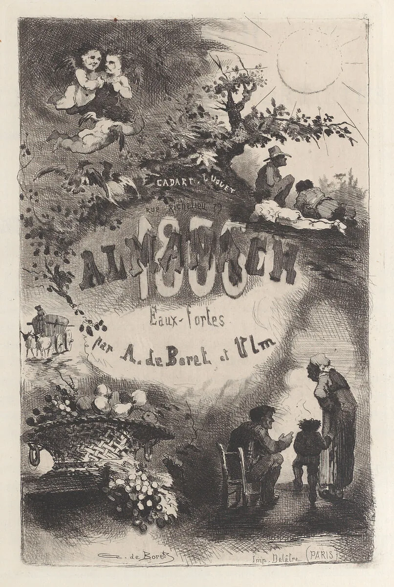 Almanach de la Société des Aqua-fortistes — Amédée de Boret|Emile Ulm|Cadart & Luquet