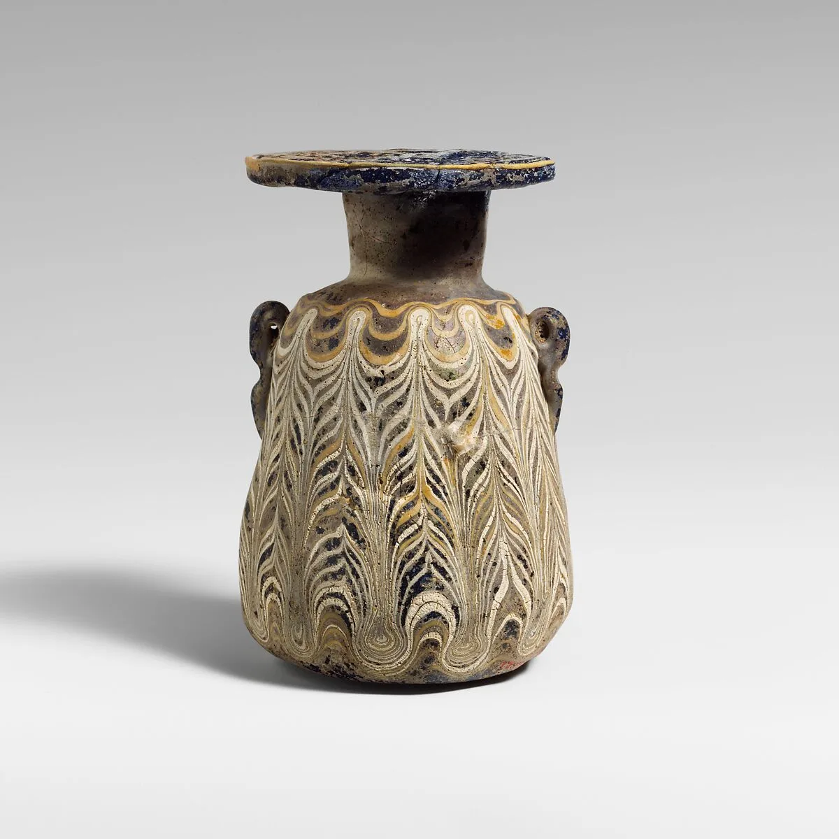 Glass squat alabastron (perfume bottle) — Unknown