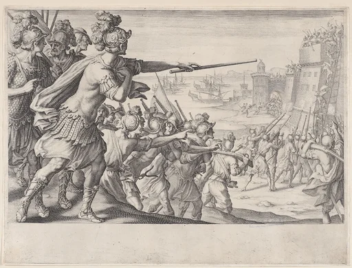 Prise de la Ville de Bone (Capture of the City of Bonne), from La Vie de Ferdinand Ier de Médicis série appelée aussi Les Batailles des Médicis (The Life of Ferdinand I de'Medici also called The Medici Battles)
