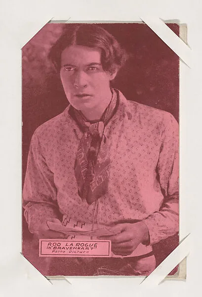 Rod La Rogue in "Braveheart" from Western Stars or Scenes Exhibit Cards series (W412) — Unknown