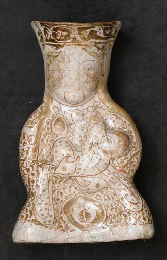 Hollow Vessel in the Shape of a Woman Holding a Child