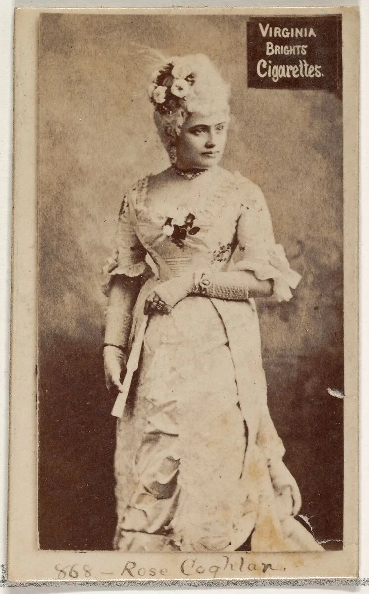 Card 868, Rose Coghlan, from the Actors and Actresses series (N45, Type 2) for Virginia Brights Cigarettes — Allen & Ginter