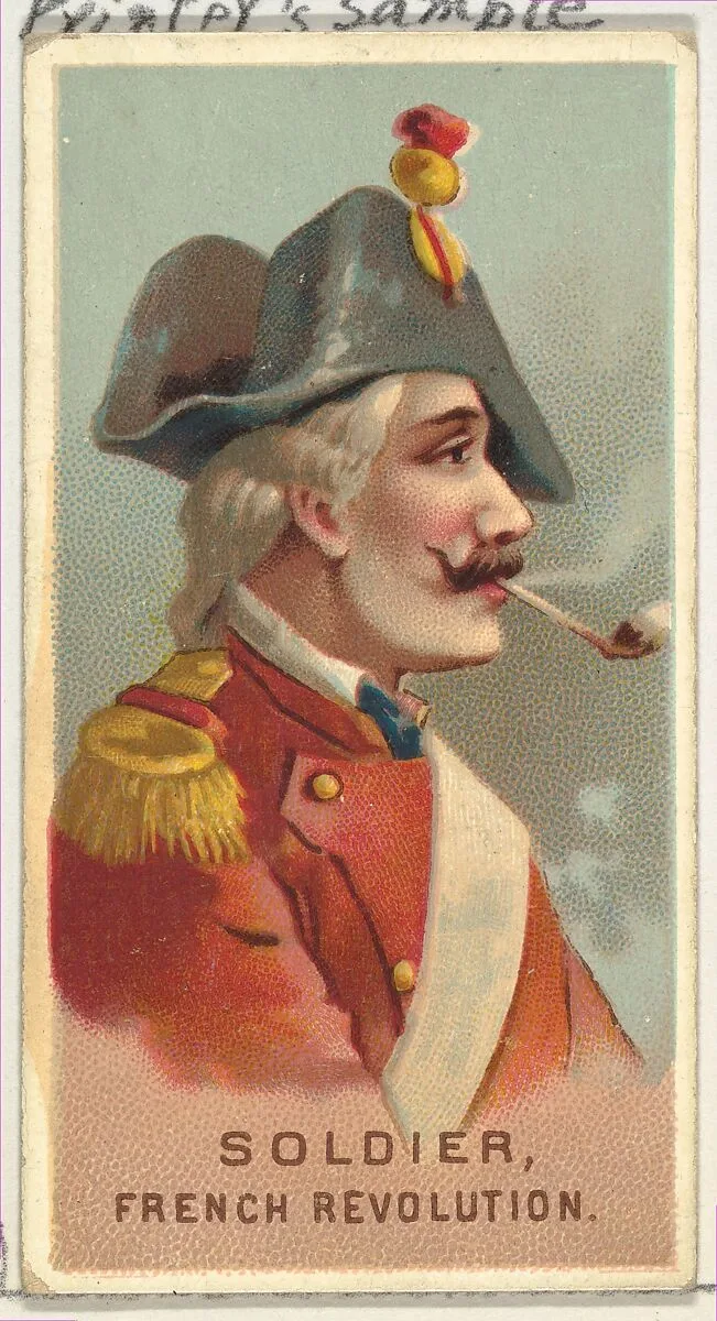 Soldier, French Revolution, from World's Smokers series (N33) for Allen & Ginter Cigarettes — Allen & Ginter