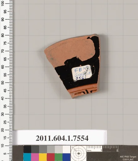 Terracotta fragment of a kylix (drinking cup)