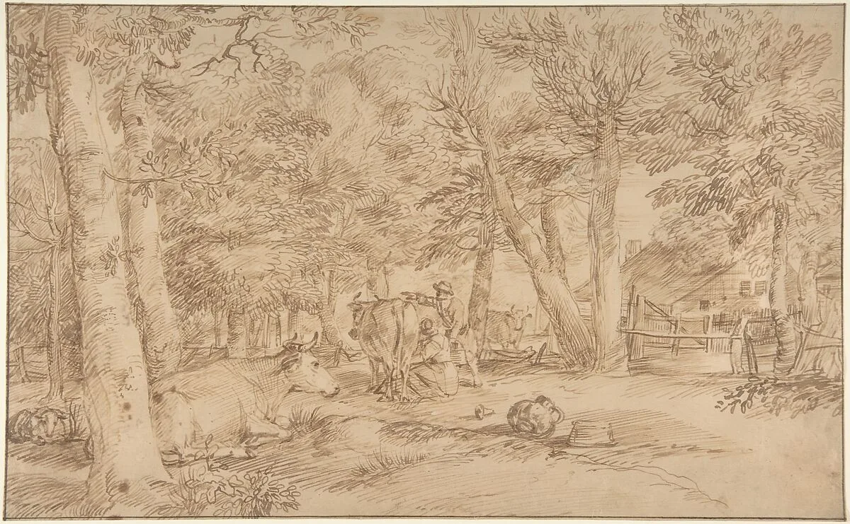 Landscape with Milkmaid — Jan Lievens