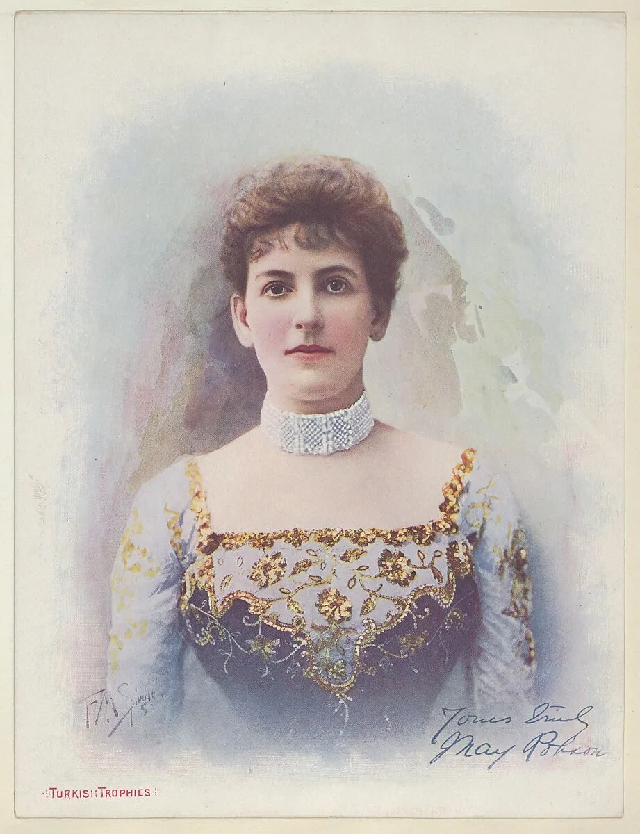 May Robson, from the Actresses series (T1), distributed by the American Tobacco Co. to promote Turkish Trophies Cigarettes — American Tobacco Company|Frederick Moladore Spiegle