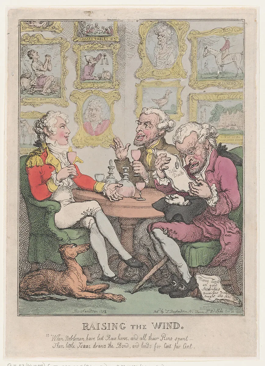Raising the Wind — Rudolph Ackermann, London|Thomas Rowlandson