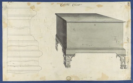 Clothes Chest, from Chippendale Drawings, Vol. II