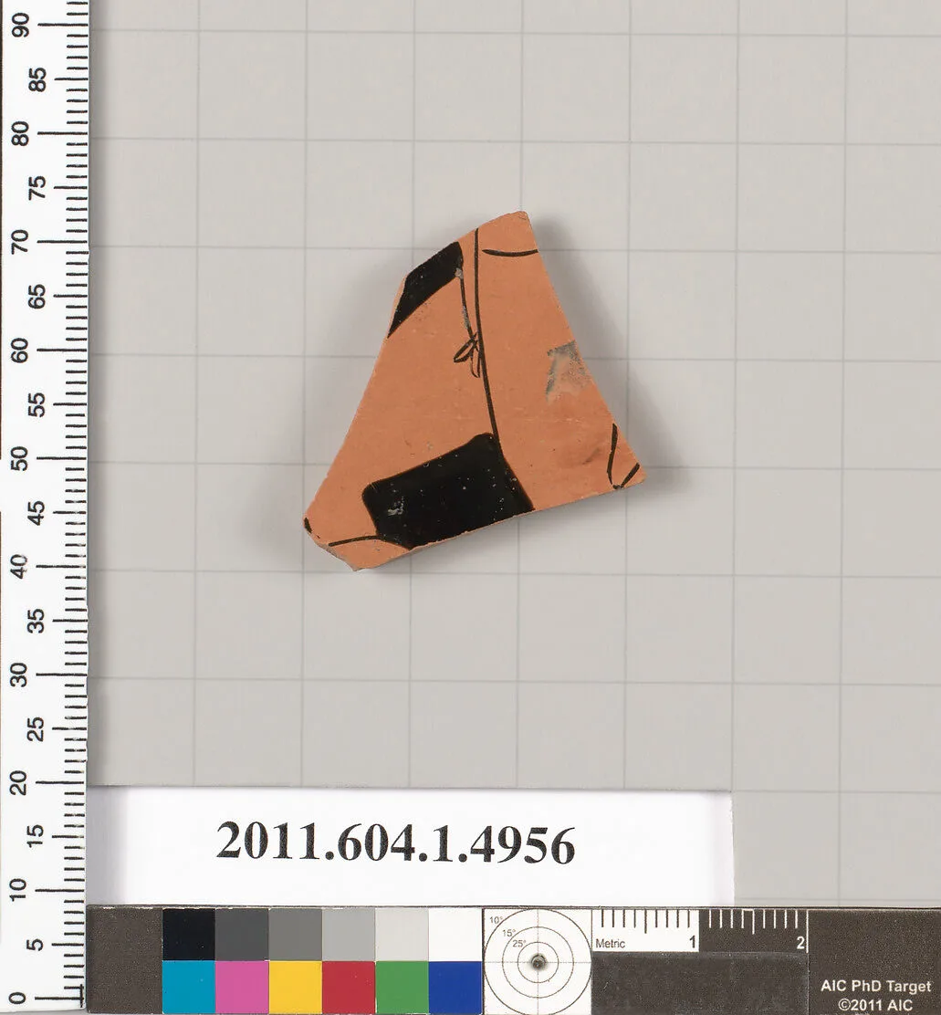 Terracotta fragment of a kylix (drinking cup) — Unknown