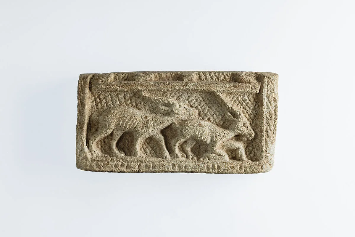 Two-Sided Plaque with Gazelles — Unknown