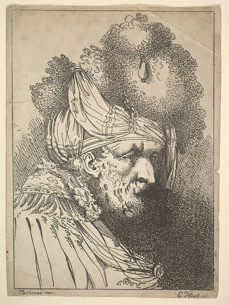 Oriental Head — Charles Heath, the elder|John Hamilton Mortimer