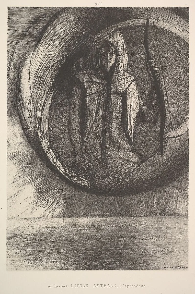And over there, the Astral Idol, the Apotheosis — Odilon Redon