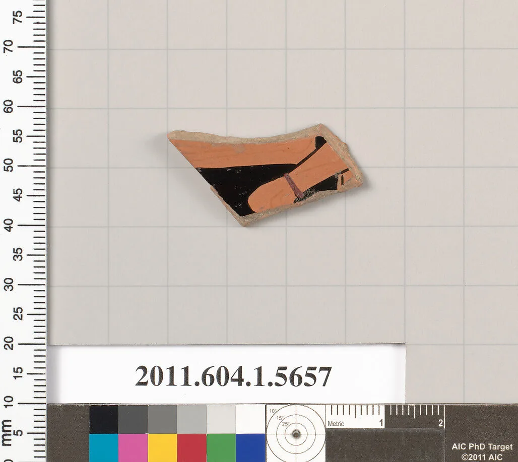 Terracotta fragment of a kylix (drinking cup) — Unknown