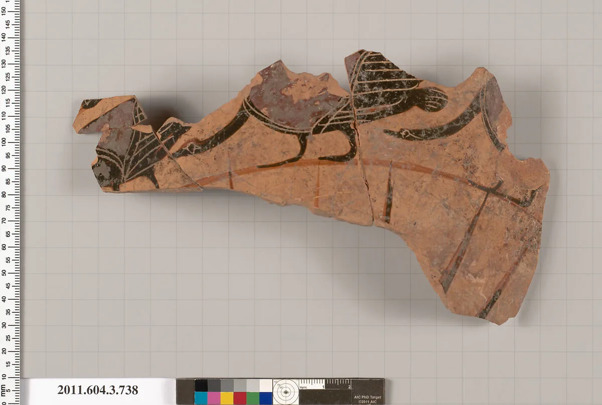 Terracotta fragment of a neck-amphora (jar) — Unknown