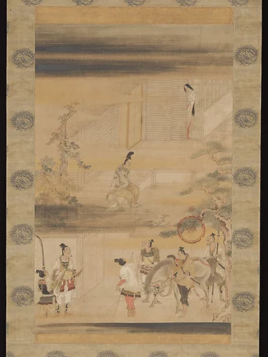 岩佐又兵衛筆 『平家物語』 平維盛 北の方惜別図|“Taira no Koremori’s Farewell,” from The Tale of the Heike (Heike monogatari)