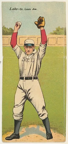 Lake, St. Louis, American League, from the Mecca Double Folder series (T201) — Mecca Cigarettes