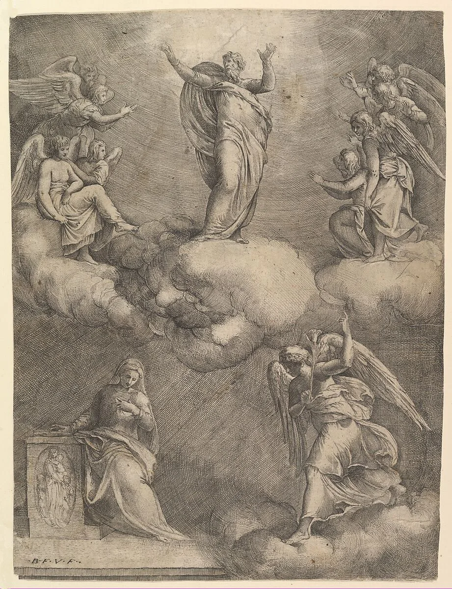 The Annunciation — Battista Franco