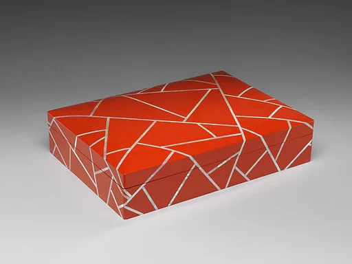 손대현 주칠빙렬무늬 함|孫大鉉 朱漆氷裂文 函|Box with crackle design