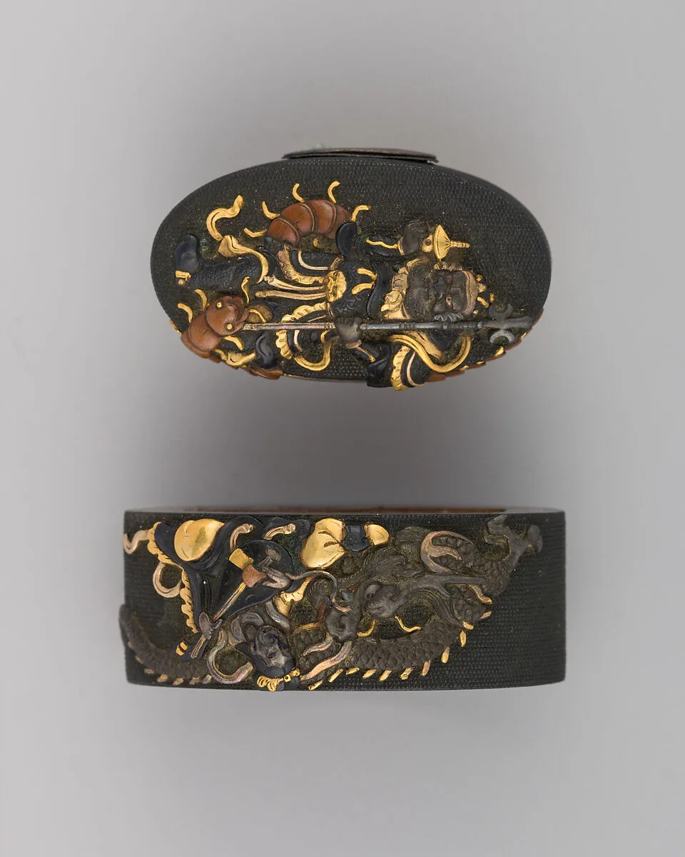 Sword-Hilt Collar and Pommel (Fuchigashira) — Unknown