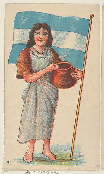 Nicaragua, bakery card from the Flags of Nations series (D58), issued by the Weber Baking Company — Weber Baking Company