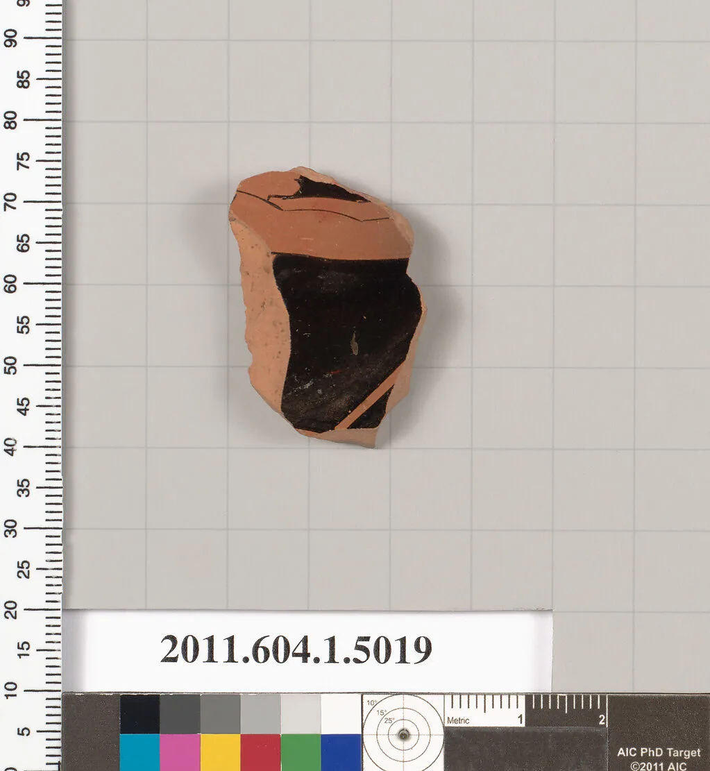 Terracotta fragment of a kylix (drinking cup) — Unknown