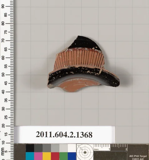 Terracotta fragment of a skyphos (deep drinking cup)