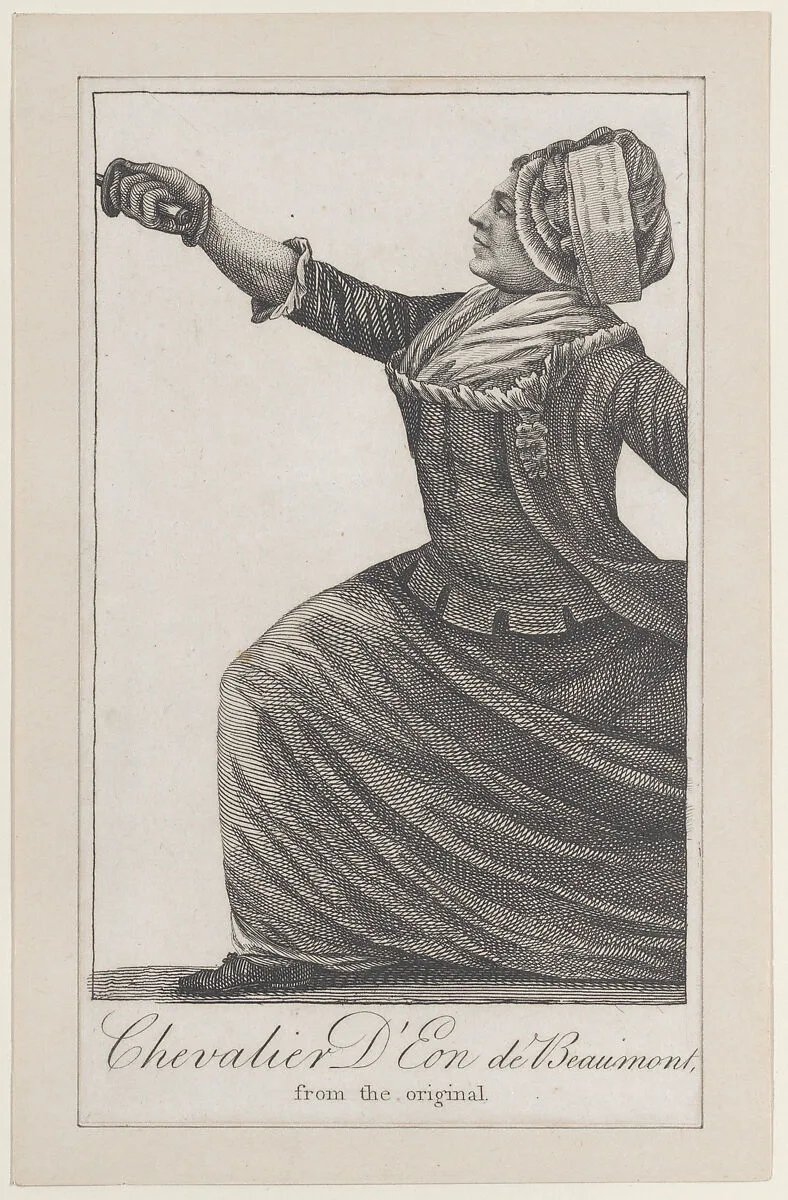 Chevalier d'Eon de Beaumont (from Kirby's Wonderful Museum) — R. S. Kirby|Charles Jean Robineau|Charles Geneviève Louise Auguste André Timothée d'Eon de Beaumont